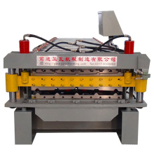 double layer aluminium zinc roofing sheets roll forming machine